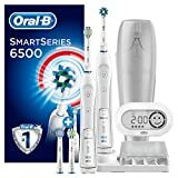 Immagine dello spazzolino elettrico ricaricabile Oral-B Smart Series 6500 alimentato da Braun - Confezione da due manici - Esclusiva Amazon