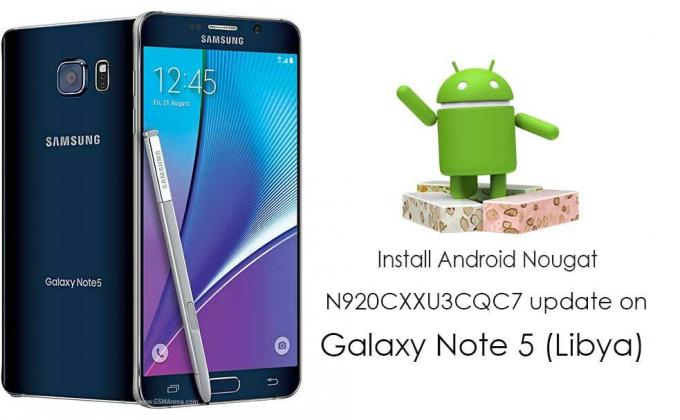 Micrologiciel Android Nougat officiel pour Samsung Galaxy Note 5 Libya SM-N920C