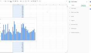 Como fazer um gráfico no Google Sheets?