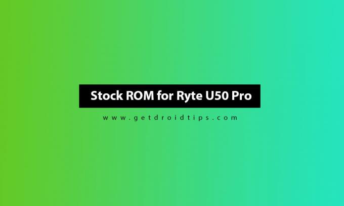 Kako namestiti Ryte U50 Pro Stock Firmware [Flash ROM File]