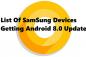 Liste over Samsung-enheter som oppdateres til Android 8.0 Oreo