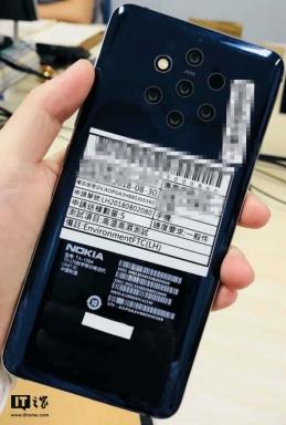 Nokia 9 Live Image Leaks разкрива пет задни камери