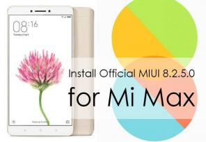 Scarica e installa MIUI 8.2.5.0 Global Stable ROM per Mi Max