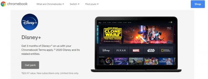 suscripción gratuita a Disney plus con Chromebook