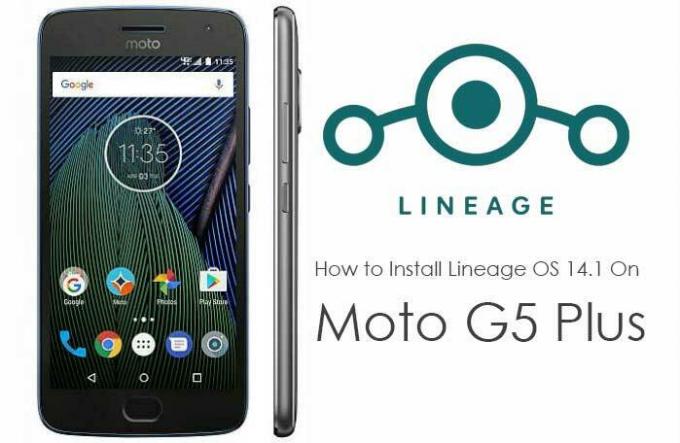 Kako instalirati neslužbeni OS Line 14.1 na Moto G5 Plus (lončar)