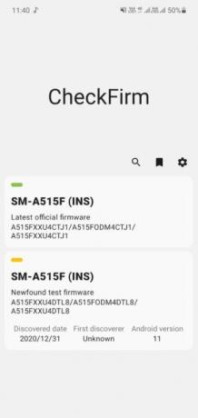 Galaxy A51 5g Android 11 test build