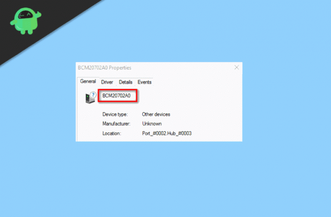 Sådan rettes BCM20702A0 driverfejl på Windows 7810