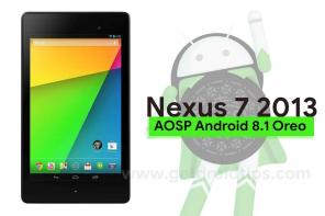 Posodobite AOSP Android 8.1.0 Oreo na Nexus 7 2013 (flo