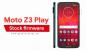 הורד את OPW28.70-22 קושחת המניות עבור Moto Z3 Play [שחזר / בטל]