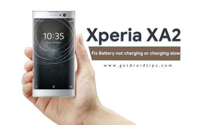 Oplossen Batterij laadt niet op of laadt langzaam op op Xperia XA2