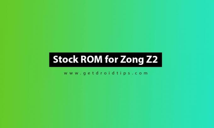 Kako instalirati Stock ROM na Zong Z2 (datoteka firmvera)