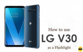 Hvordan bruke LG V30 som lommelykt