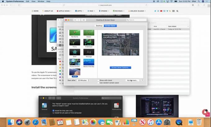 MacOS पर AppleTV स्क्रीनसेवर कैसे प्राप्त करें