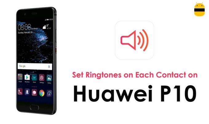 Hvordan sette ringetoner på hver kontakt på Huawei P10