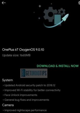 Stáhněte si OnePlus 6T OxygenOS 9.0.10 s vylepšeným Wi-Fi a režimem Nightscape