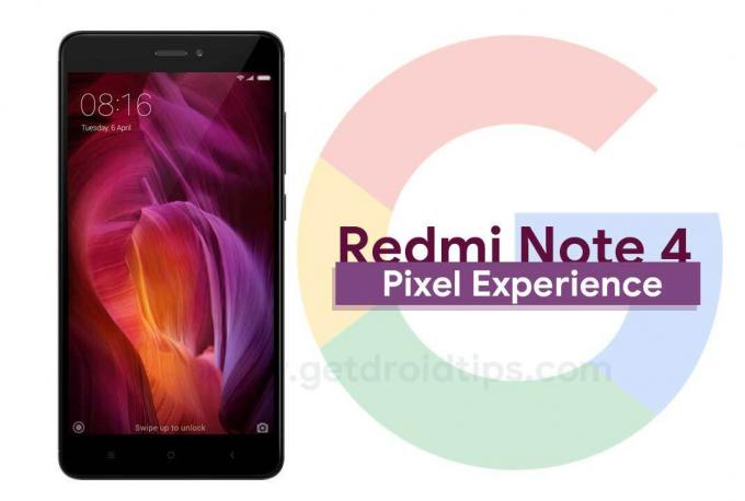 עדכון אנדרואיד 8.1 אוראו מבוסס Pixel Experience ROM ב- Redmi Note 4 (mido)