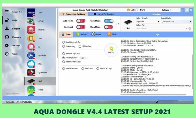 AQUA Dongle v4.4 penyiapan terbaru 2021
