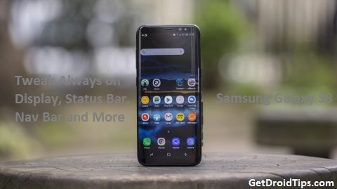 Ajustar siempre en pantalla, barra de estado, barra de navegación y más en Samsung Galaxy S8 usando Substratum