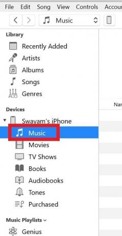 अपने पीसी से iTunes पुस्तकालय सिंक्रनाइज़ करके iPhone में संगीत जोड़ें