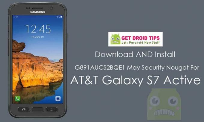 Изтеглете Инсталирайте G891AUCS2BQE1 May Security Nougat за AT&T Galaxy S7 Active