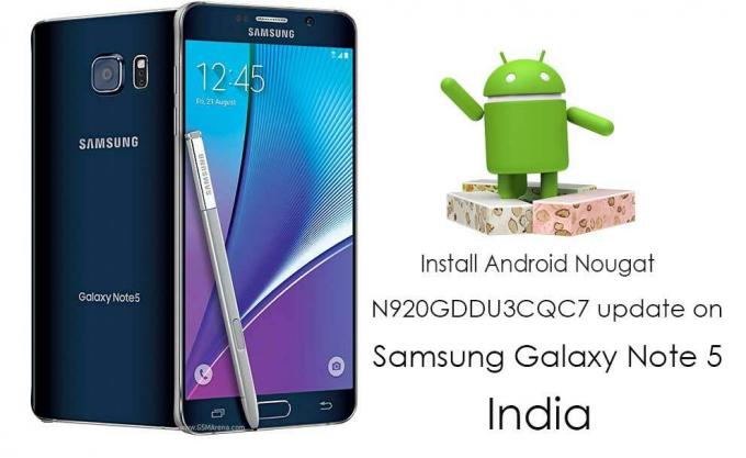 Samsung Galaxy Note 5 India SM-N920C Virallinen Android Nougat -laiteohjelmisto