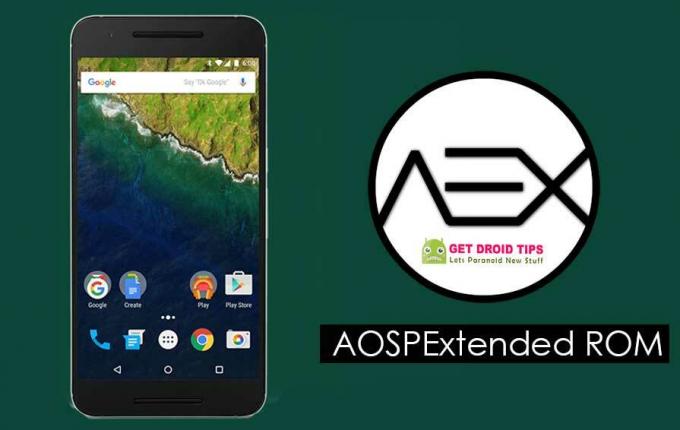 Download AOSPExtended til Nexus 6P baseret på Android 9.0 Pie