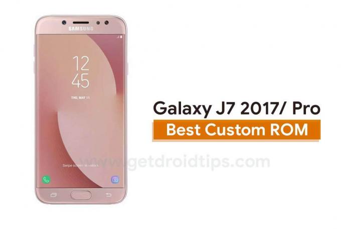 Liste aller besten benutzerdefinierten ROM für Samsung Galaxy J7 2017 / J7 Pro