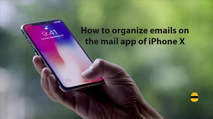 Az e-mailek rendezése az iPhone X levelező alkalmazásában