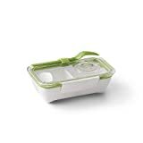 Image de la boîte à lunch bento Black + Blum | Conteneur de préparation de repas sécurisé et étanche avec compartiments Transporteur d'aliments sans BPA pour le déjeuner en déplacement, au micro-ondes, citron vert