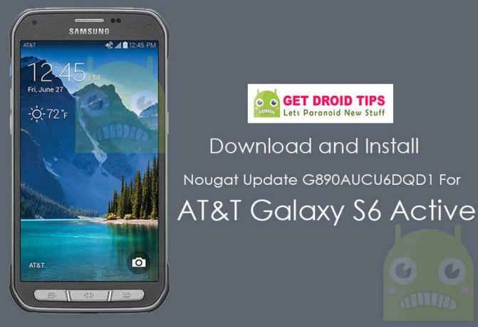 قم بتنزيل وتثبيت البرنامج الثابت G890AUCU6DQD1 Nougat على AT&T Galaxy S6 Active