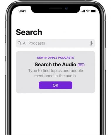 ieškoti podcast iphone