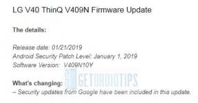 LG V40 ThinQ Ocak 2019 Güvenlik Yamasını Güney Kore'de indirin: V409N10Y
