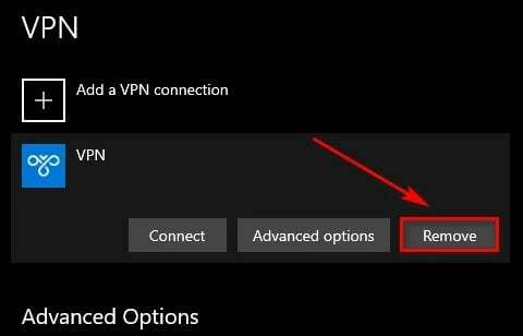 Inaktivera VPN