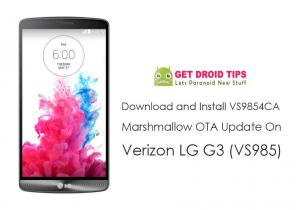 Nainstalujte aktualizaci VS9854CA Marshmallow OTA na Verizon LG G3 (VS985)