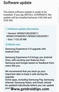 US Unlocked Galaxy Note 8 Android Oreo Güncellemesini İndirin [N950U1UEU3CRC1]
