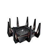 Bilde av ASUS GT-AX11000 ROG Rapture 802.11ax Tri-Band Gaming Router, Speed ​​Up to 1.1 Gbps, MU-MIMO With OFDMA Tech, 3 Level Game Boost, Gamers Private Network, Game Radar for Server Connection