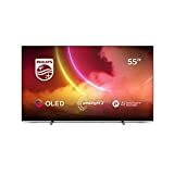 Afbeelding van Philips Ambilight 55OLED805 / 12 55-inch OLED-tv (4K UHD, P5 AI Perfect Picture Engine, Dolby Vision, Dolby Atmos, HDR 10+, Freeview Play, Werkt met Alexa, Android TV) Gun Metal Grey (2020/2021 Model)