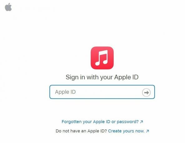 قم بتسجيل الدخول إلى Apple Music لنقل قوائم تشغيل Spotify