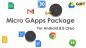 Скачать пакет Micro GApps для Android 8.0 Oreo
