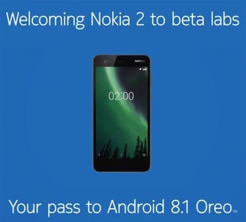 Užregistruokite „Nokia 2“ „Android 8.1“ „Oreo“ beta versiją