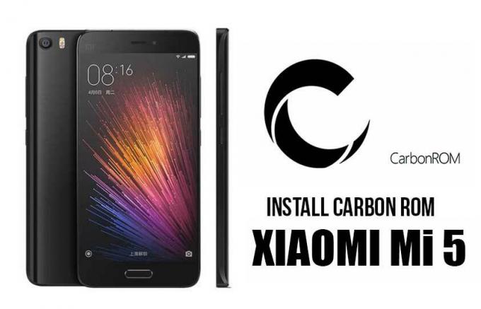 Download Installer Carbon ROM på Xiaomi Mi 5-baseret Android 7.1.2 Nougat