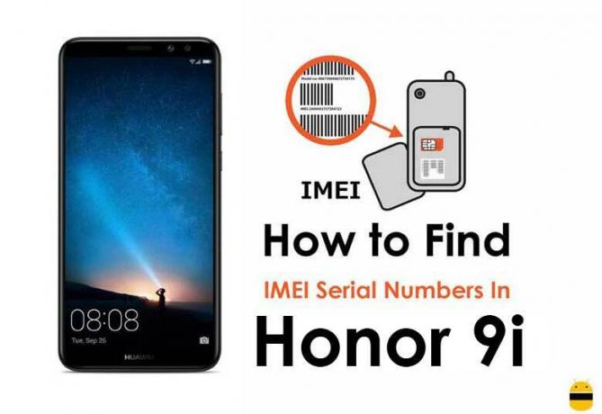 כיצד למצוא מספרי סידורי IMEI ב- Huawei Honor 9i