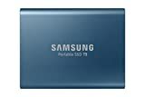 Obrázek externího disku SSD Samsung T5 500 GB USB 3.1 Gen 2 (10 Gb / s, typ C) (přenosný disk SSD) Alluring Blue (MU-PA500B)