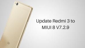 Päivitä Redmi 3 manuaalisesti MIUI 8 V7.2.9 [Android Nougat]