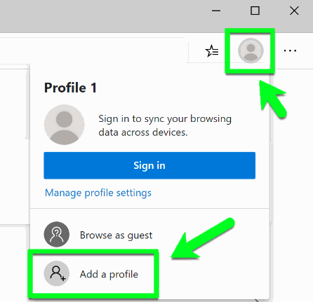Jak používat více uživatelských profilů v Microsoft Edge