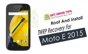 Kako izkoreniniti in namestiti TWRP Recovery za Moto E 2015 (Surnia / otus)