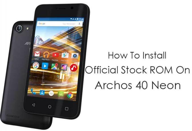 كيفية تثبيت ROM Stock الرسمي على Archos 40 Neon