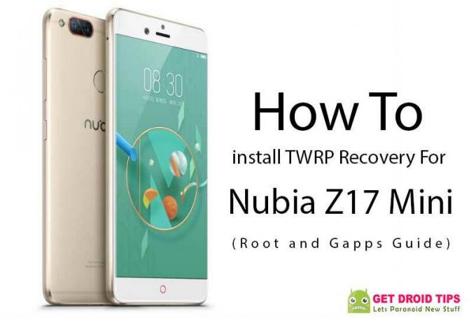 Cómo instalar TWRP Recovery para Nubia Z17 Mini (Guía de raíz y Gapps)