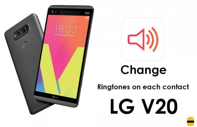 LG V20'de her kişiye zil sesleri nasıl atanır