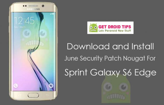Hämta Installera G925PVPS4DQF1 juni Säkerhetskorrigering Nougat på Sprint Galaxy S6 Edge